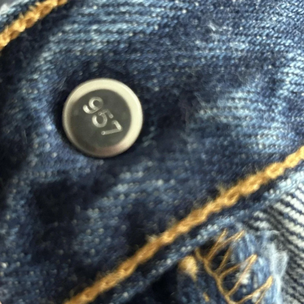 Levis 501 Jeans Men‎ 38x27 Blue Denim Straight Button Fly Vintage Paper Tag